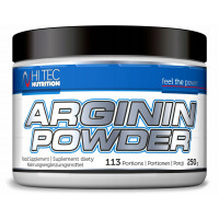 HI TEC Arginina w proszku- 250g AAKG L-ARGININA MOCNA